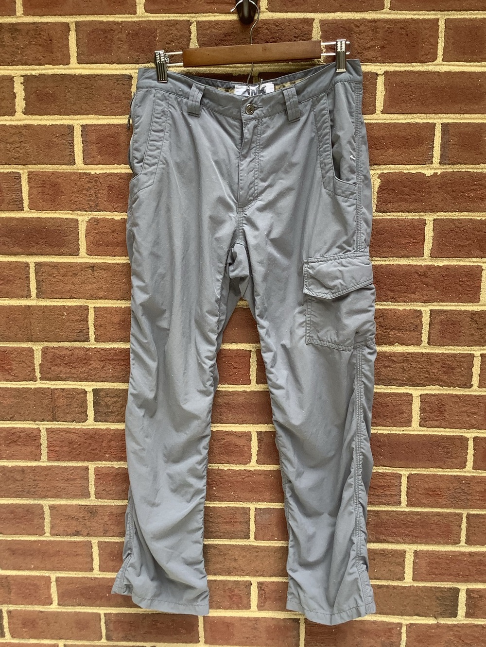 Mountain Khakis Jackson Hole Wyoming Gray Outdoor Nylon Pants 32x30